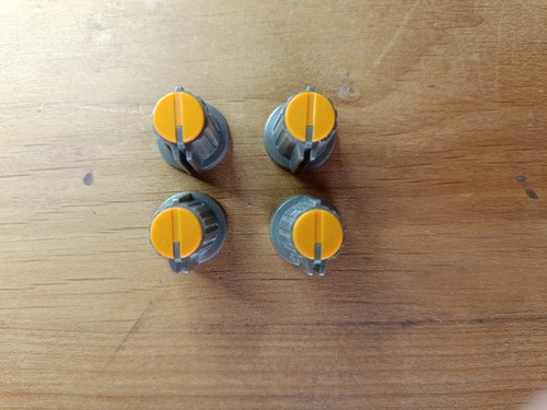 Tascam set orange knobs - tascam, 4