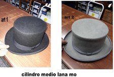Cappello cilindro medio nero - cappello,