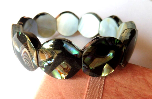 Bracelet abalone de formes - bracelet,