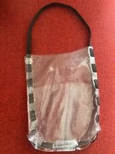 FENDI Roma borsa plastica shopper trasparente gadget con tasche esterne vintage.