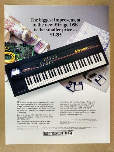 Pubblicità ensoniq mirage dsk - ensoniq, mirage-dsk