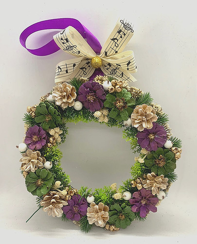Ghirlanda fiori 23 cm - ghirlanda,