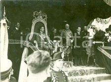 1930 TORINO RIVA DESTRA Umberto II sul palco reale inaugura Colonna Caduti *FOTO