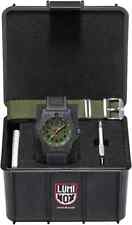 Orologio Luminox Navy Seal Uomo Quarzo Nero Verde 45mm Data XS.3517.NQ.SET Nuovo con scatola