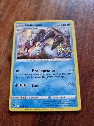 Pokemon golisopod 026 078 - go, 026/078