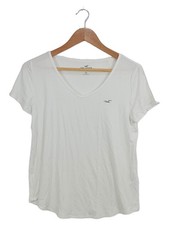 T-shirt donna Hollister bianca