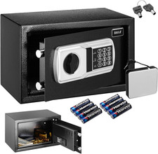Cassaforte Elettronica Di Sicurezza Con Box Batteria Esterno, Cassetta Porta Val