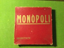 MONOPOLI SCATOLA ROSSA ANNI '50 - gioco completo senza istruzioni - vedi 13 foto