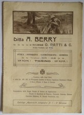 Ditta A. Berry - Catalogo Apparecchi Fotografici - Primi '900 - Kodak - Ica