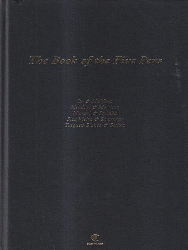 The book five pens - book,