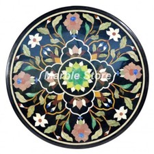 Tavolo 24" Marmo Nero Pietra