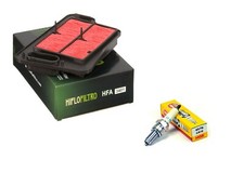 FILTRO ARIA E CANDELA BURGMAN 400 2007 2017 PER SCOOTER SUZUKI 