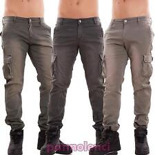 Pantaloni uomo cargo slim