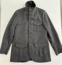 Giacca Tg  46  grigio caban di lana wool vintage H&M