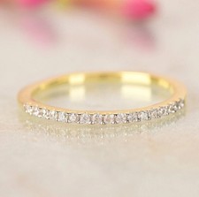 Round Moissanite Half Eternity