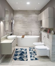 Set di tappeti da bagno MARGOT, 3 pezzi, 100% cotone idrofilo superassorbente