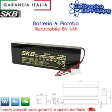 Batteria piombo 6volt - 6volt, 4ah