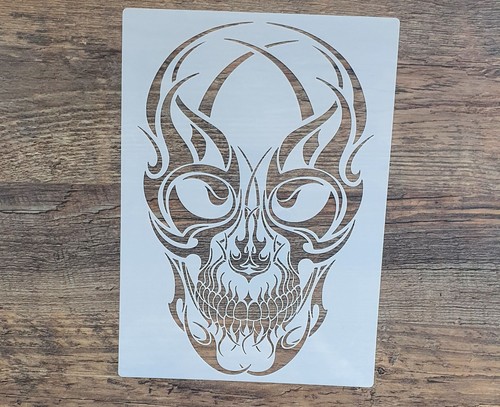 Stencil teschio tatuaggio