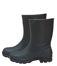 Stivali di gomma Uomo corti Pvc impermeabili antiscivolo Verde petrolio Mis 40