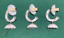 3 APPLIQUE VETRO BIANCO