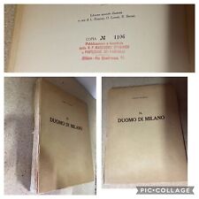 Libro IL DUOMO DI MILANO 1938 Edizione Limitata Milano COLLEZIONE