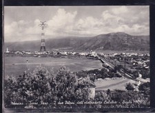 Cartolina Messina Torre Faro i Due Piloni dell'Elettrodotto Calabro Siculo UB518