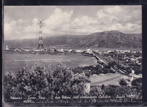Cartolina messina torre - messina,