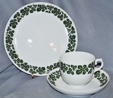 Caffè Torta Tazza Piattino Piatto Fürstenberg, Rebe , Weinlaubdekor