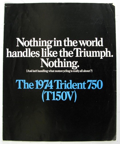 Brochure vendita moto - , triumph
