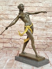 ART DECO BRONZO NUDO DIANA DEA