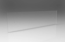 Battisedia Fascia Paracolpi in Plexiglass TRASPARENTE CON VITI e Varie Misure