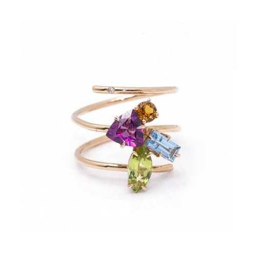 Anello tuttifrutti oro - in,