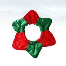  Natale rosso verde cucitura collo vestito cane collo regolabile cerchio fiore
