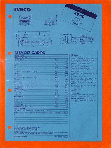 Iveco gamme daily chassis - iveco,