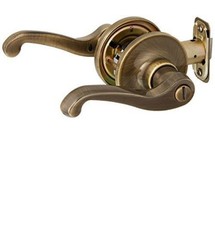 Leva porta J-Series by Schlage Torino con bordo standard, serratura ingresso con chiave, invecchiata