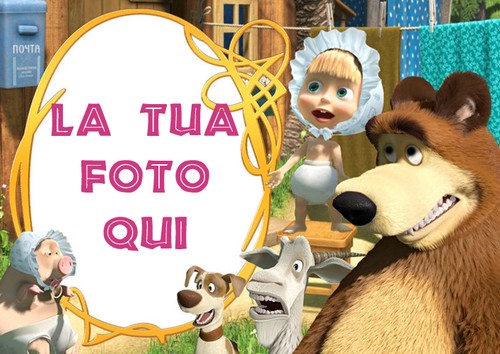Cialda masha orso - masha, l'orso
