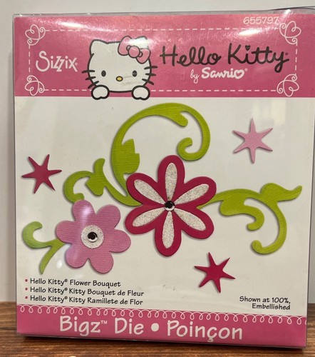 Htf sizzix hello kitty - kitty, flower