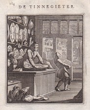 Negozio Di Stagno E Articoli In Stagno Professione Incisione In Rame