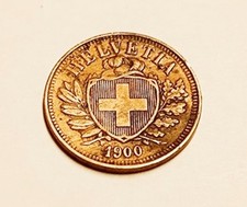 SVIZZERA 2 RAPPEN ANNO 1900