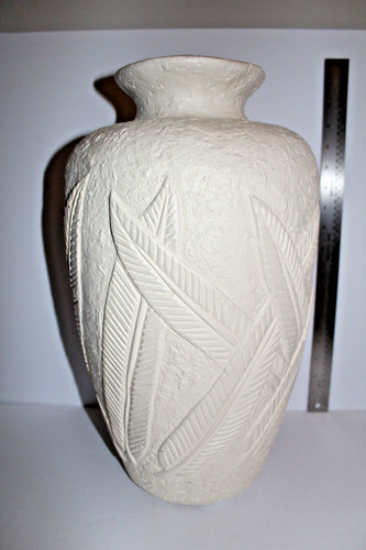 Vaso gesso pesante con - gesso,
