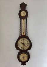 Orologio Igrometro Barometro Termometro da Parete Muro Vintage in Legno