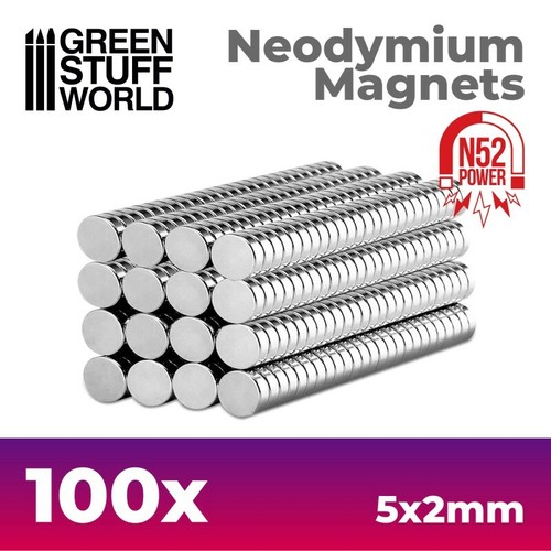 100x magneti neodimio 5x2mm - 100x,