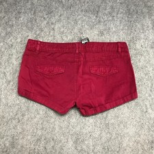 Pantaloncini corti Stradivarius donna taglia 10 rossi con polsini caldi 100% cotone
