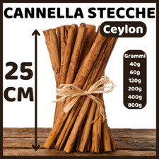 Cannella a Stecche Ceylon intera naturale spezie e aromi stecca bastoncino nuova
