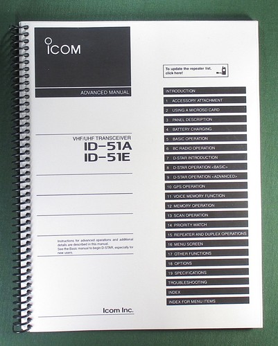 Icom 51a id 51e manuale - icom, /