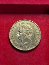 80 LIRE DEL 1831 - RE CARLO FELICE - COPIA DELL'ORIGINALE