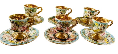 Set piattini tazza espresso - 6,