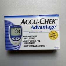 Misuratore di glucosio nel sangue ACCU-CHEK Advantage, design più piccolo, scatola aperta mai usato