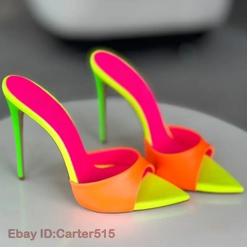 Ciabatte donna colorate - , tacco