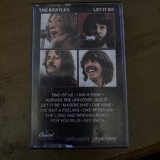 The Beatles Let It Be Cassette